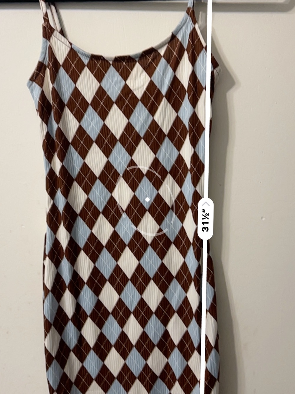 Ultra Flirt Long Sleeve Argyle Top Set - Picture 5 of 5